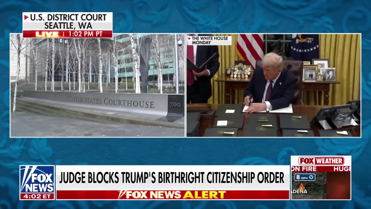 TRUMP ROADBLOCK_ US judge delivers blow to new admin on birthright citizenship