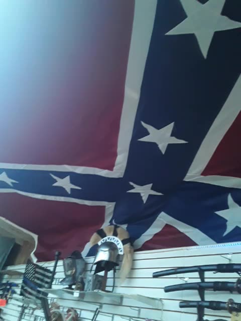 The BIGGEST REBEL flag I have ever seen in person