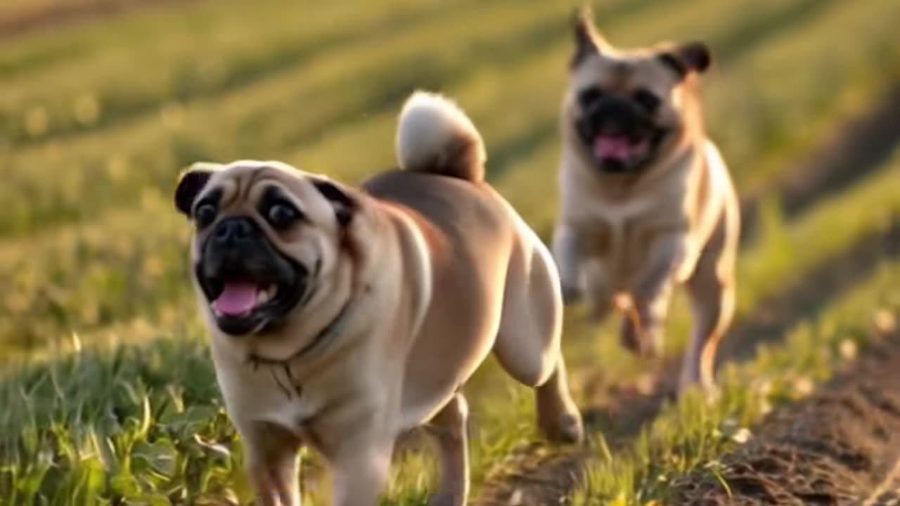 Pug Clones Himself