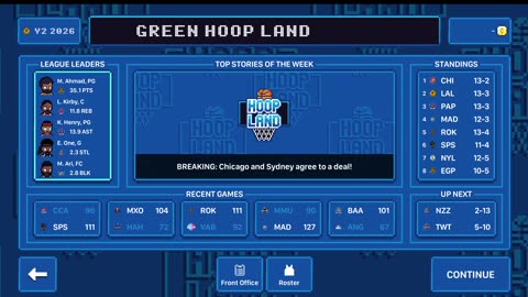 Green Hoopland Season 2: simming gameday 17