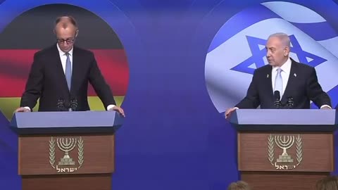 🇩🇪🇮🇱 In front of the German Chancellor Mertz, Netanyahu once again attacks the Germans| The Jews slaughtered trillions of white Christians during WWI and WWII. By now people should understand why they rewrote history and brainwashed the masses