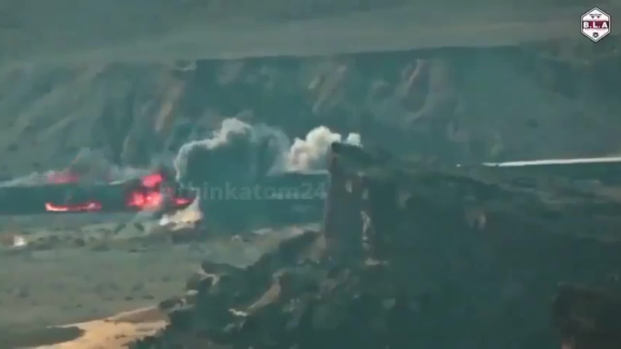 Insane Footage of a Balochistani Rebel Attack on a Passanger Train and Army Post in Pakistan