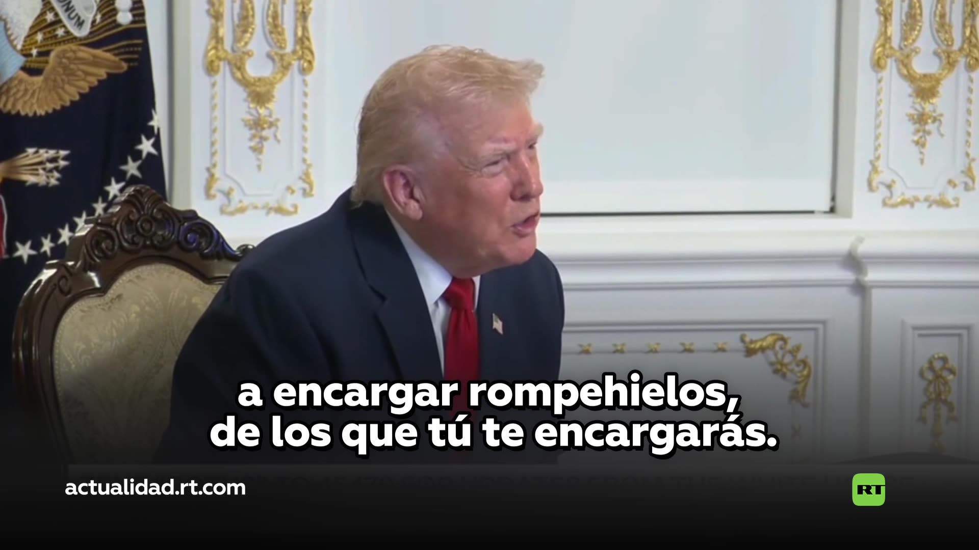 Trump sobre los rompehielos: "Rusia tiene 48 y nosotros solo uno, es ridículo"