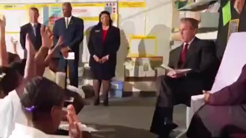 9/11 Occult Symbology, Geroge Bush Childrens Classroom
