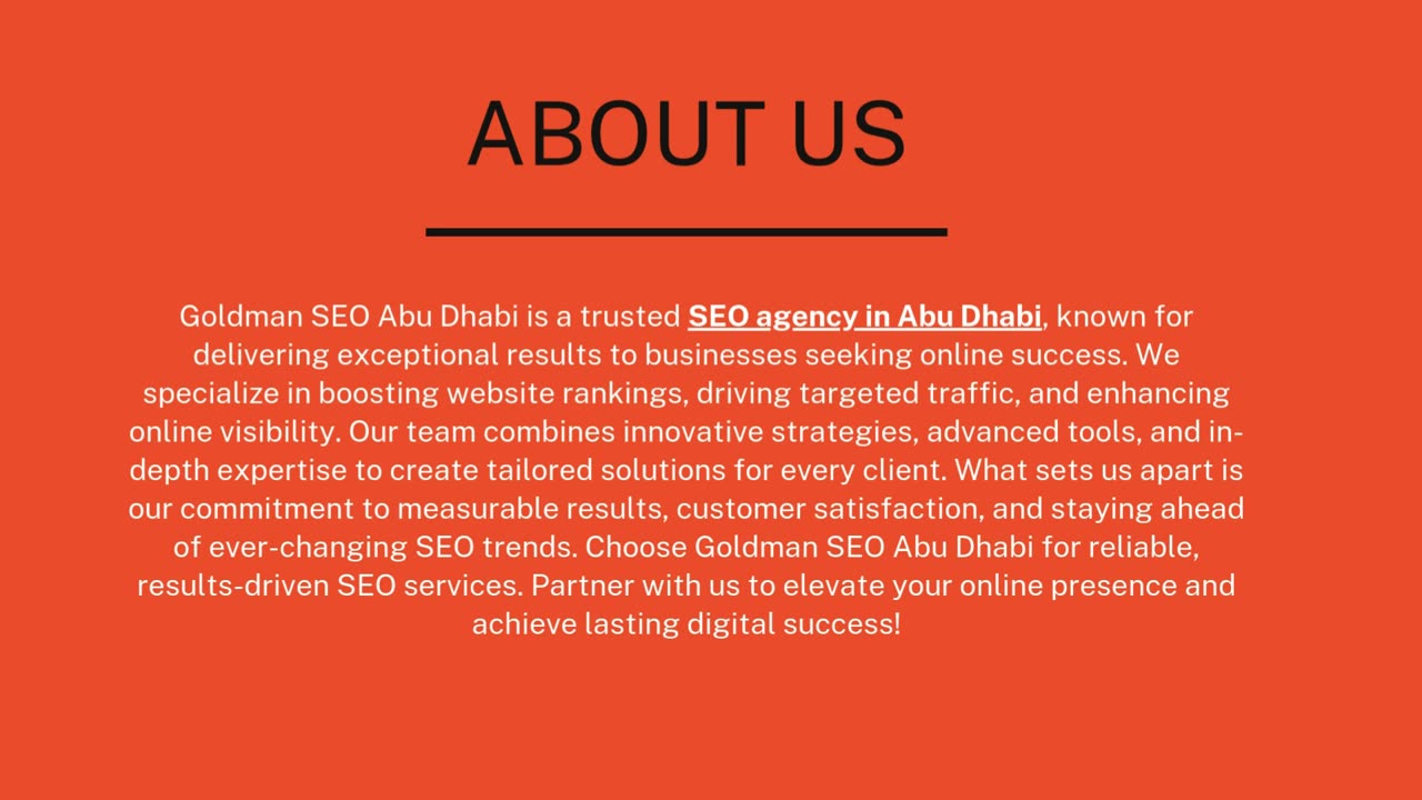 Best SEO Agency in Abu Dhabi