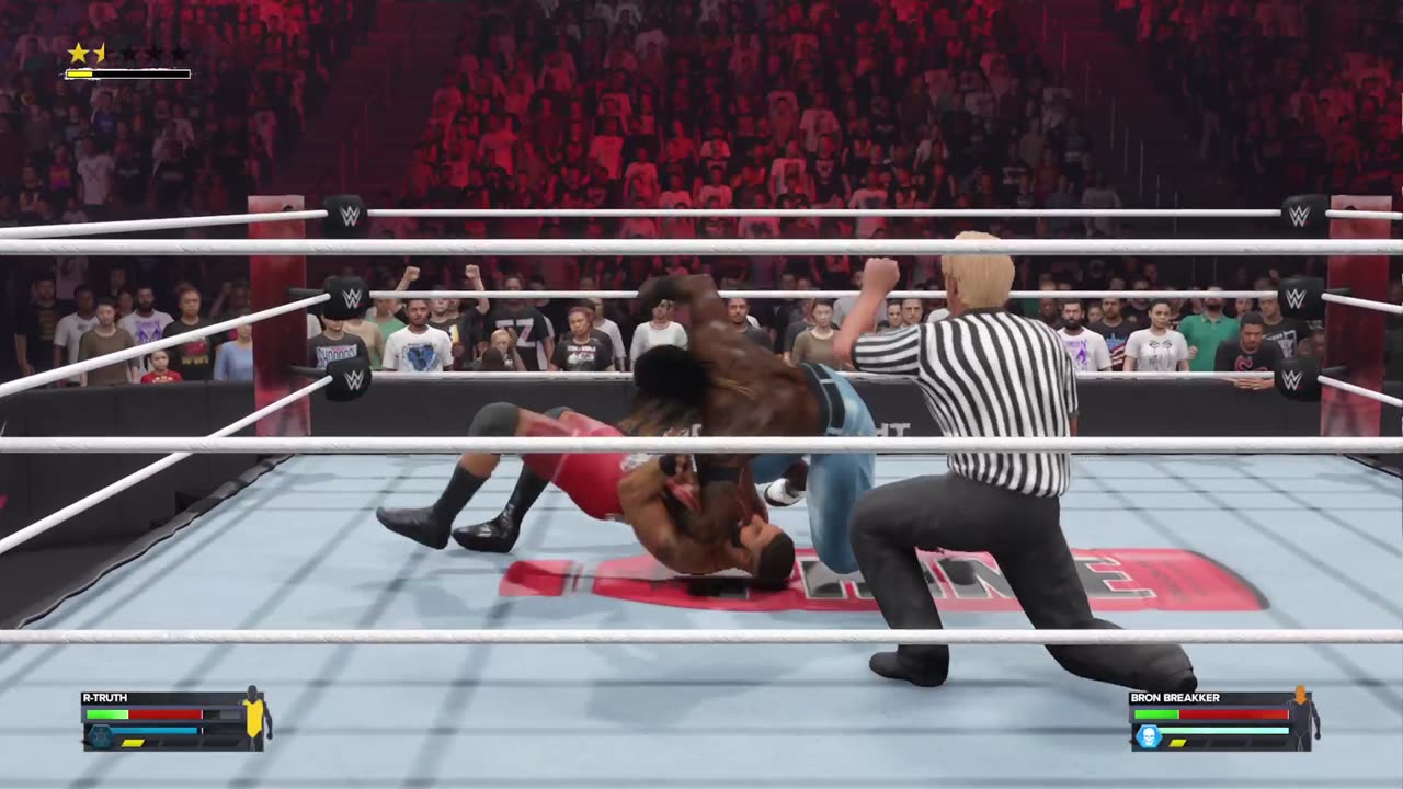 RAW on Netflix Pre Show Match - R-Truth VS Bron Breaker - WWE 2K24