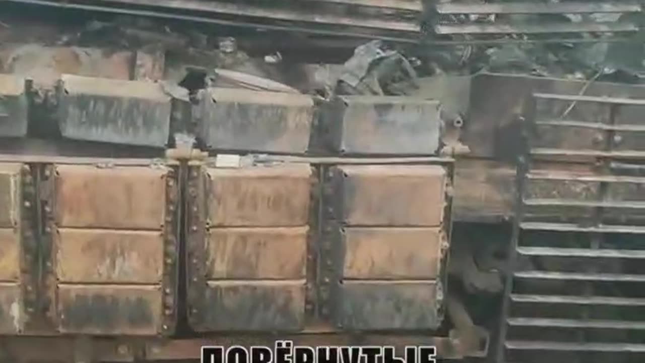 Destroyed Ukrainian T-64BV tank in the Kupyansk direction