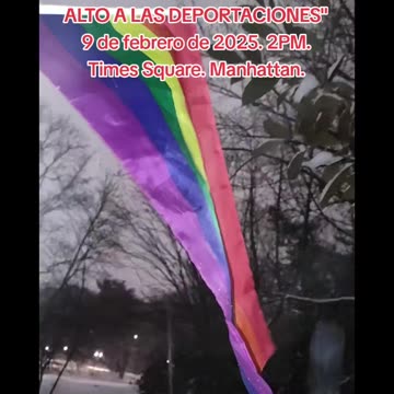 "ALTO A LAS DEPORTACIONES" en Nueva York, HOY.