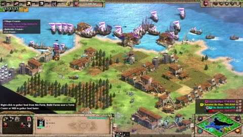 Two Humies vs AI| The HoSS | PC |Grub Club Gaming | AOE 2 |