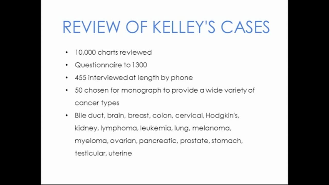 Dr Nicholas Gonzalez - Different Diets for Different Types (Part 2) - Cancer Therapy