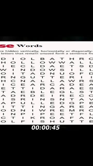 House words search: How many words you can find? Take note of your findings!