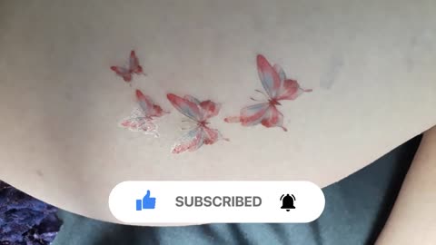 colorful butterflies temporary tattoo sticker magic art design