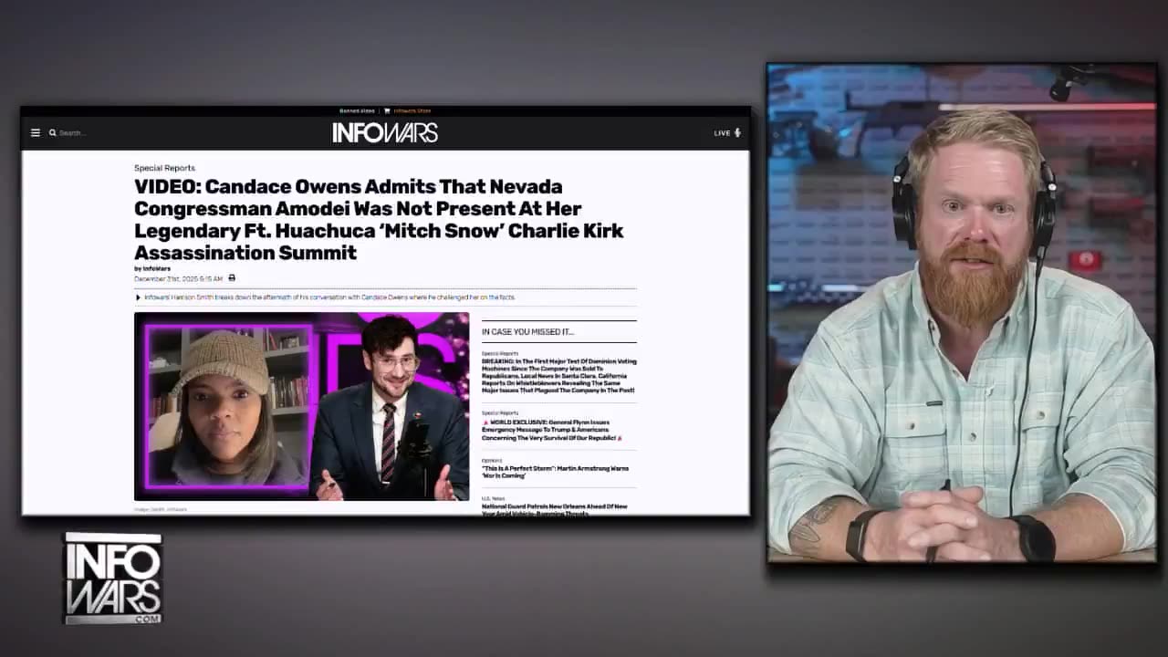 Alex Jones And Gary Melton From Paramount Tactical Dismantle Candace Owen's Star Witness Mitch Snow And His Secret Fort Huachuca Charlie Kirk Assassination Meeting Narrative