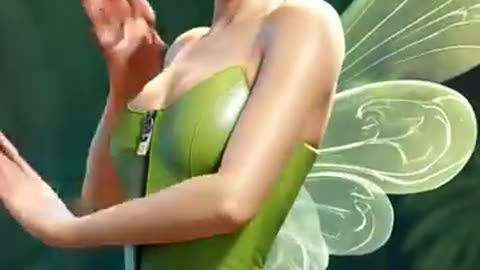 Tinkerbell has a secret love for rocking green leather outfits in the forest.