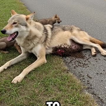 This man saved a seriously injured wolf