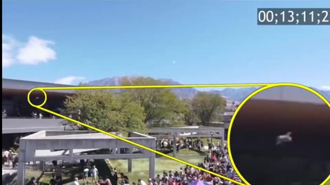 Charlie Kirk Drone footage