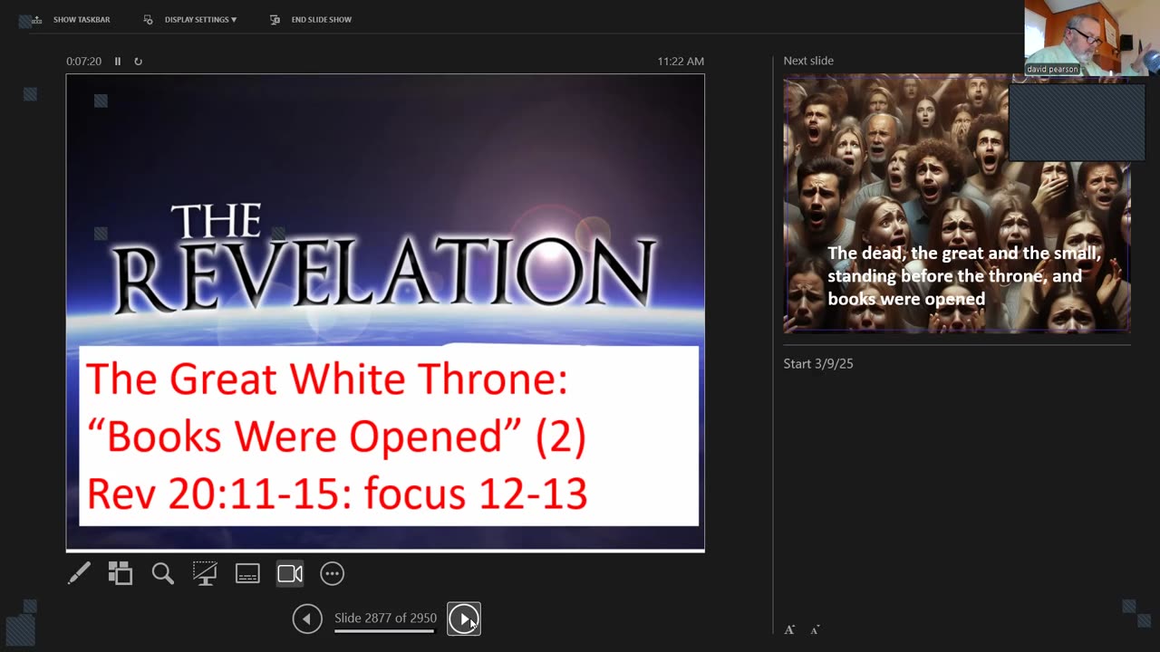 Sunday March 9, 2025 Revelation: The Lake of Fire: The Books Were Opened - Why? (2)