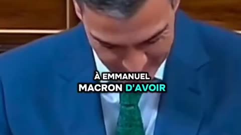 Le président du gouvernement espagnol #PedroSanchez accuse Macron d'avoir détourné 375 milliards€