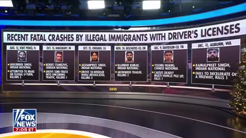 INFURIATING list of fatal crashes caused by illegal aliens with driver's licenses