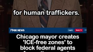 Chicago Mayor Creates 'ICE-free Zones' to Block Federal Agents