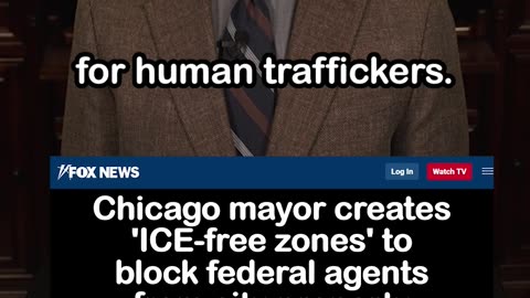 Chicago Mayor Creates 'ICE-free Zones' to Block Federal Agents