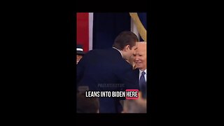 Never forget Biden’s Face after Baron Trump whispered in his ear at Trumps inauguration