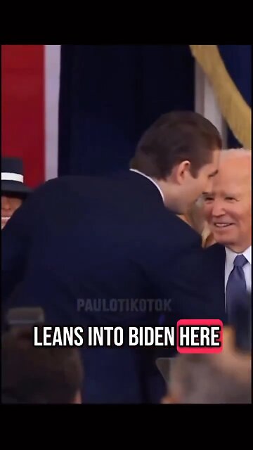 Never forget Biden’s Face after Baron Trump whispered in his ear at Trumps inauguration