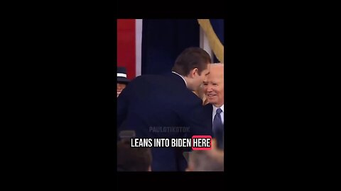 Never forget Biden’s Face after Baron Trump whispered in his ear at Trumps inauguration