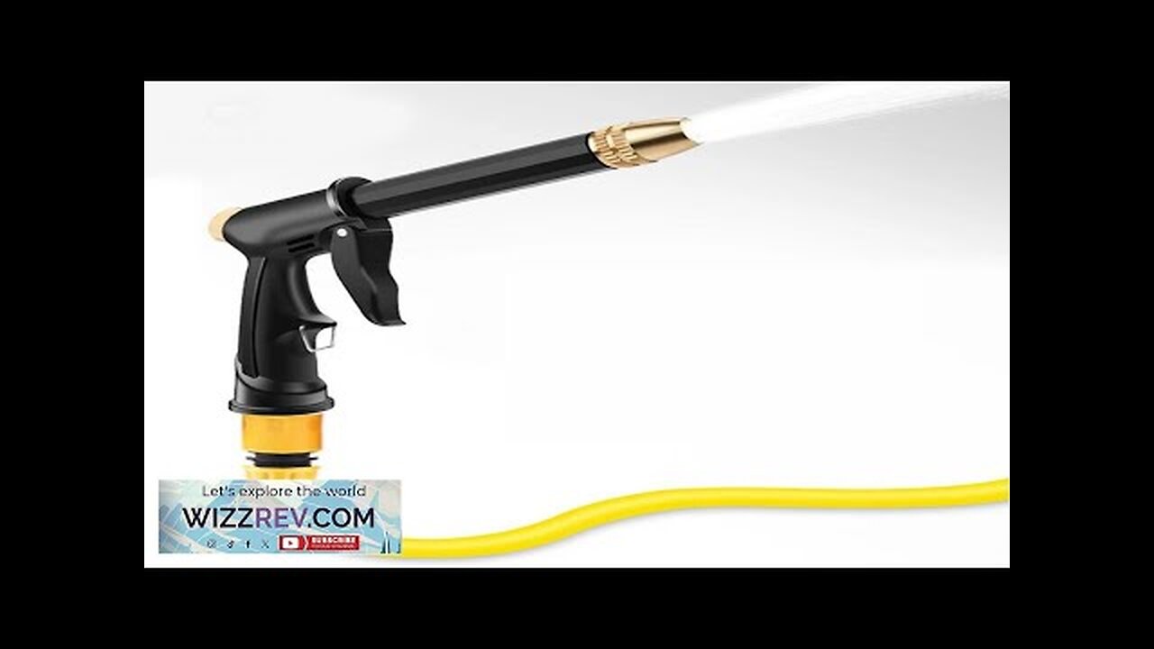 High Pressure Spray Water Gun Washing Garden Watering Hose Nozzle Sprinkler Car Review