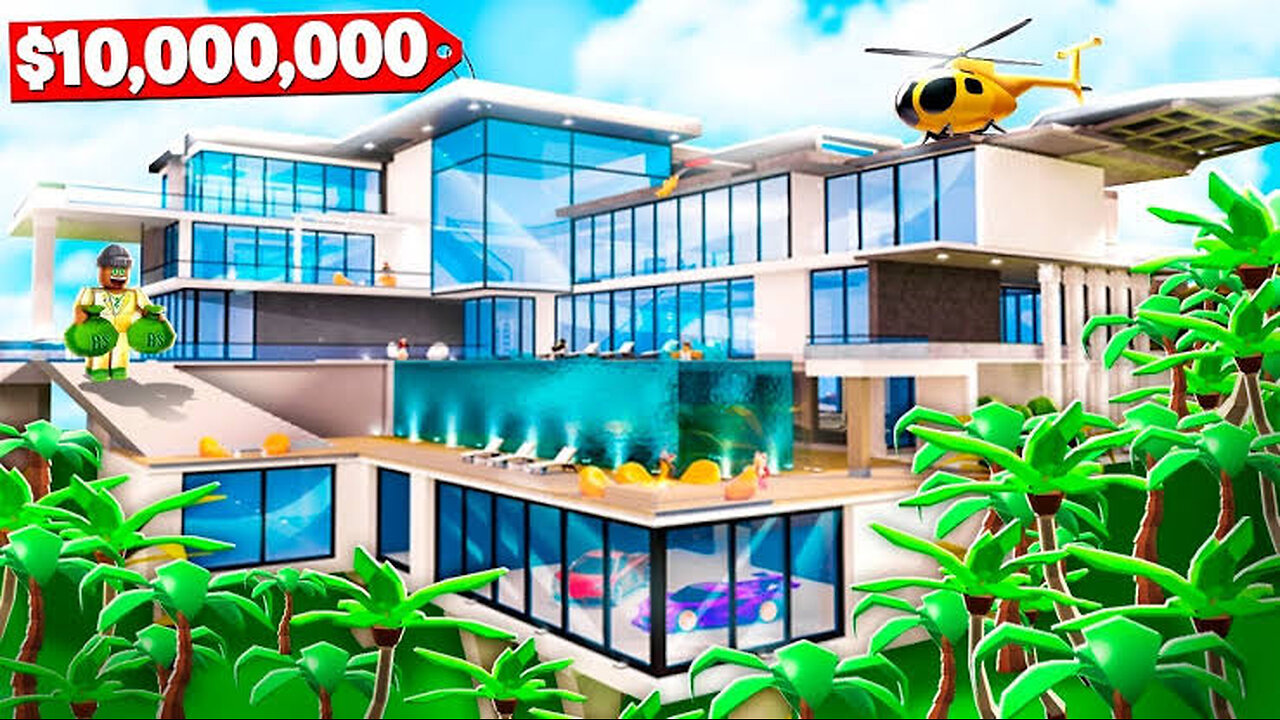 Part 01: 🏡Building a Mansion | Mega Mansion Tycoon | Roblox