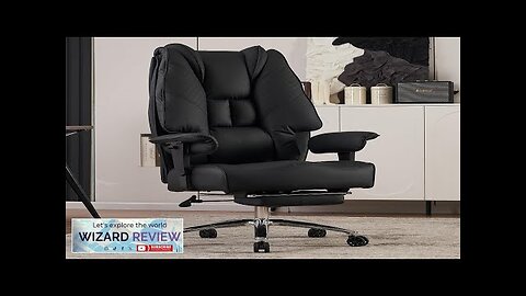 Big and Tall Office Chair 400lbs Wide Seat Leather High Back Executive Review