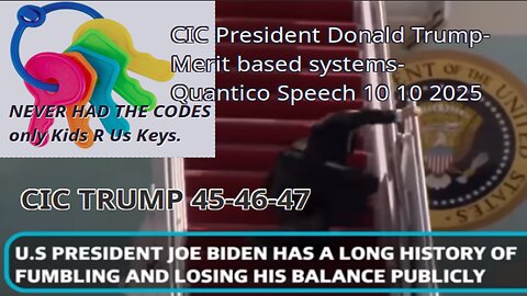 CIC President Donald Trump- Merit based systems- Quantico VA Speech 9 30 2025