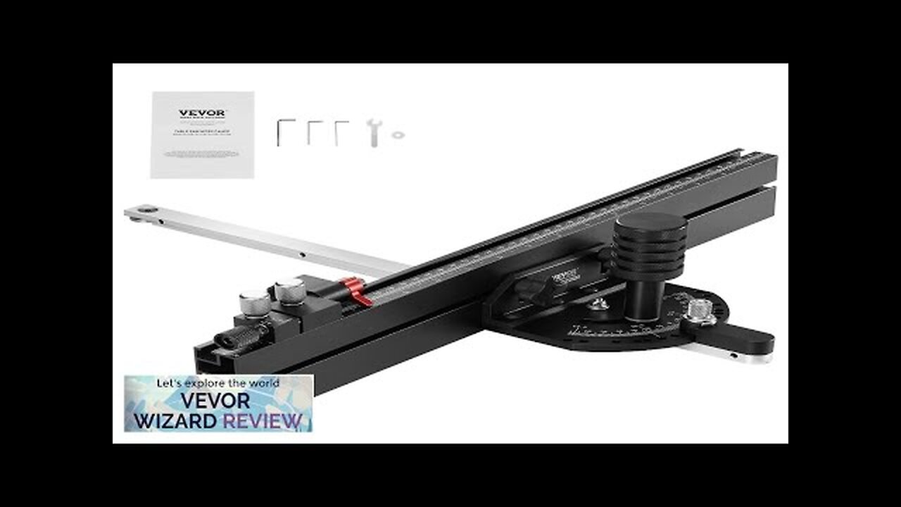 VEVOR Precision Miter Gauge Standard Slot 3/4'' x 3/8'' Aluminum Alloy Table Review