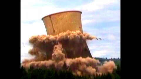 Trojan Nuclear Power Plant Cooling Tower Implosion