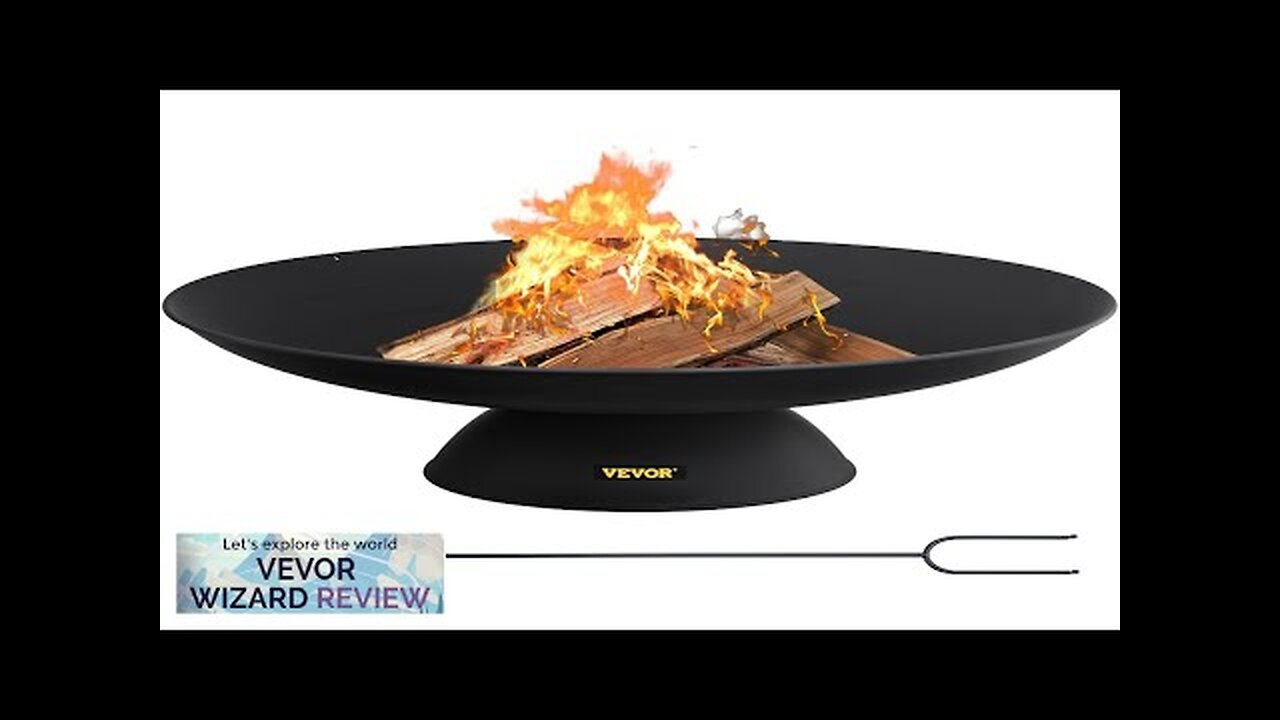 VEVOR Fire Pit Bowl 30-Inch Deep Round Cast Iron Fire Bowl Wood Review