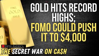 Gold Hits Record Highs 🚨 FOMO pushes it to $4,000
