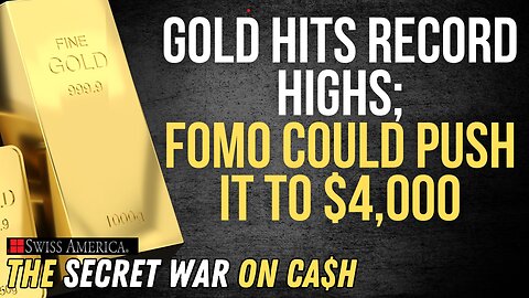 Gold Hits Record Highs 🚨 FOMO pushes it to $4,000