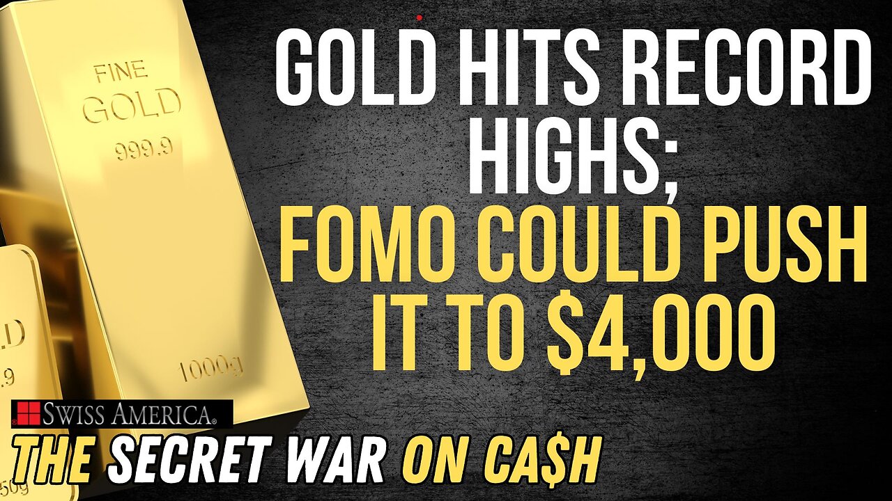 Gold Hits Record Highs 🚨 FOMO pushes it to $4,000
