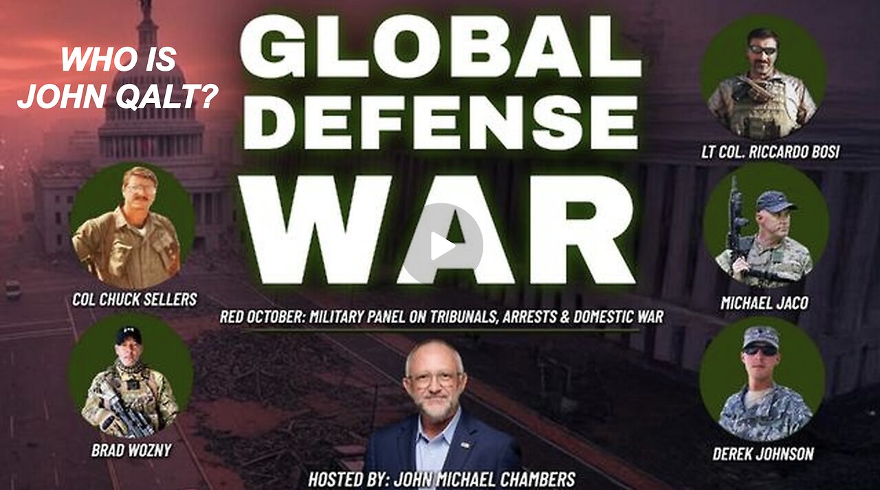 JMC W/ Red October: Military Panel on Tribunals, Arrests & Domestic War. BOSI, JACO, DEREK, BRAD