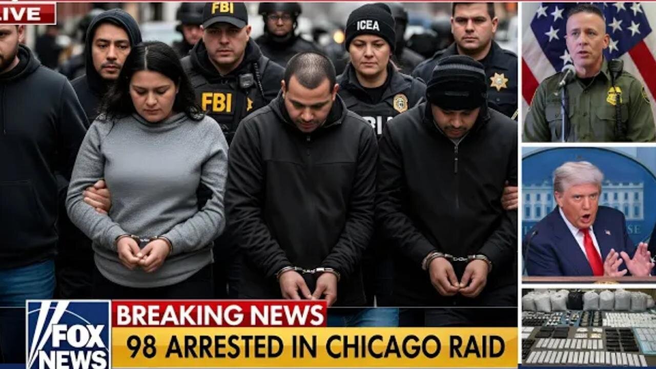 🚨 ICE, DEA & FBI Strike in Chicago — 4.3 Tons of Drugs Seized, 98 Arrested ~ By Operation News Network (10.28.25)