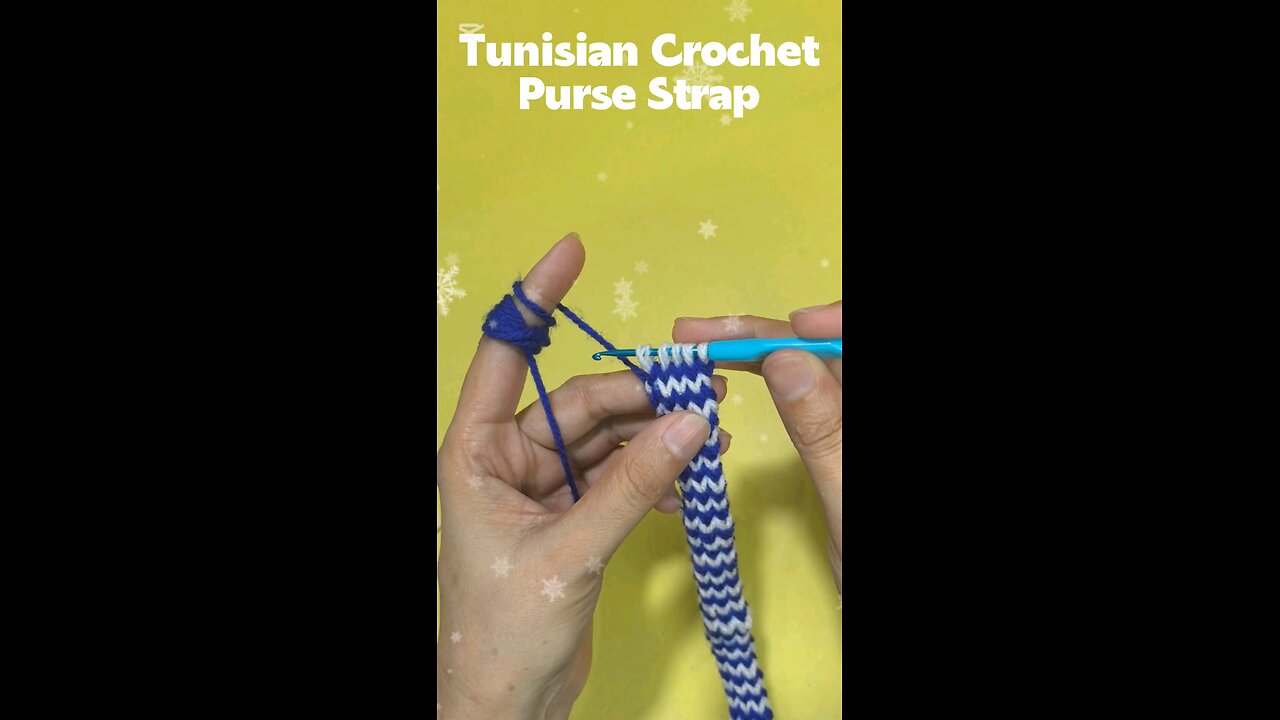 Stunning Tunisian Crochet Strap: Elegant & Versatile Design