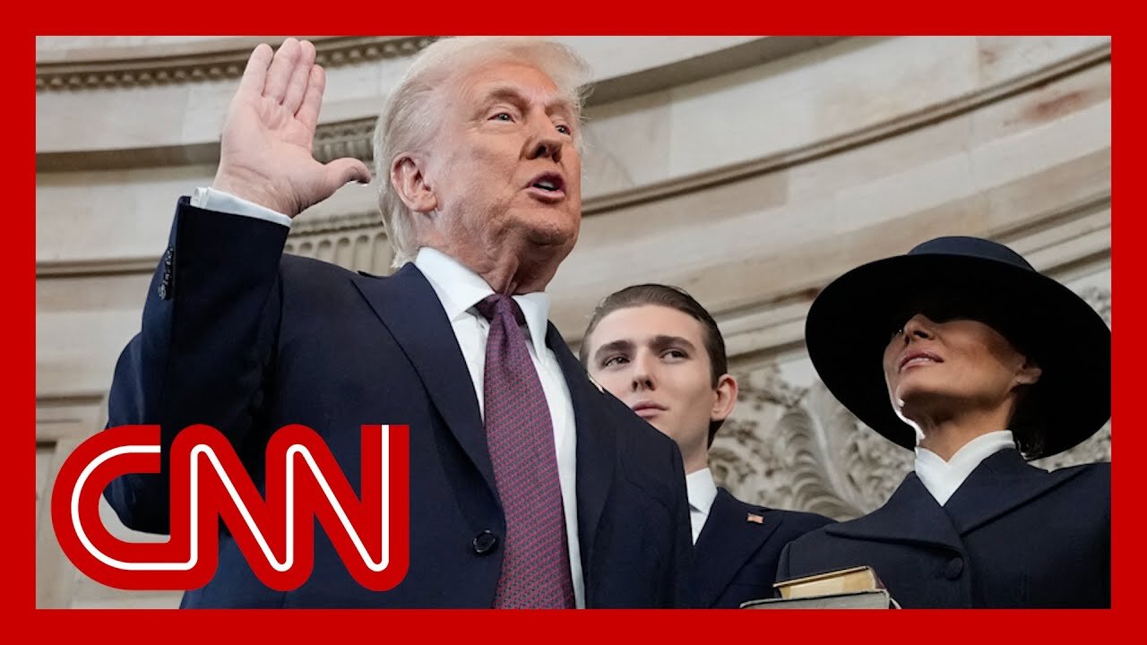 See moment Donald Trump is sworn in as 47th US president