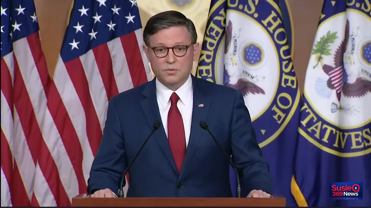 Speaker Mike Johnson speaks on day 41 of the government shutdown