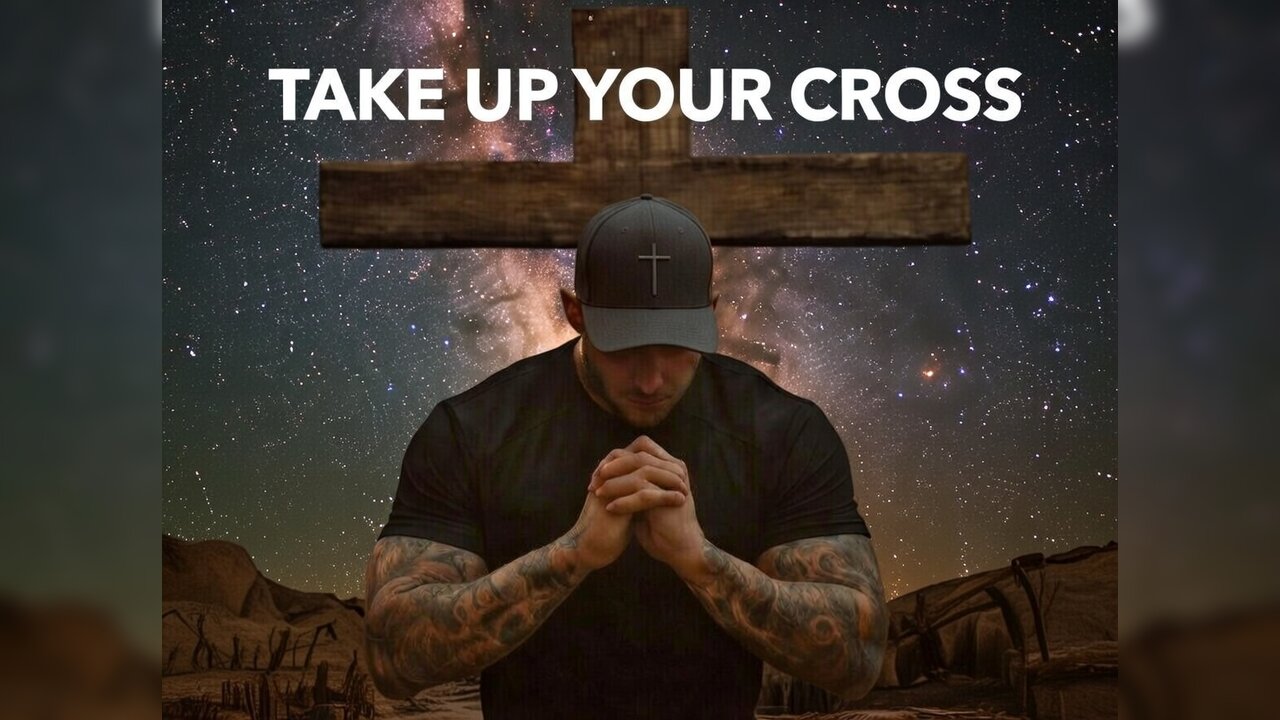 TAKE UP YOUR CROSS- In the world you have TRIBULATION but take heart; I have OVERCOME the world!