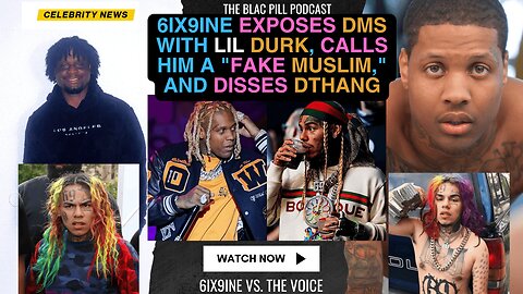 6ix9ine EXPOSES DMS with Lil Durk, calls him a FAKE MUSLIM, and DISSES DThang