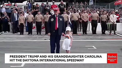 VIRAL MOMENT: President Trump And His Granddaughter Carolina Hit The Daytona International Speedway