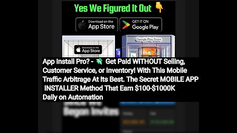 Watch App Install Pro 1st Webinar Replay: Can You Really Make $100+ Daily? The Secret Hack Revealed