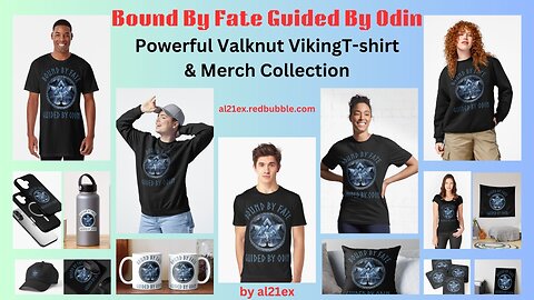 Bound By Fate Guided By Odin Powerful Valknut Viking Shirts