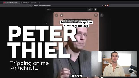 Peter Thiel TRIPPING On The Antichrist