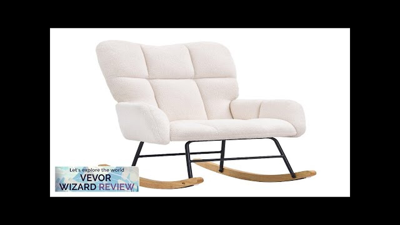 VEVOR Rocking Chair Nursery Glider Rocking Chair with Soft Seat and High Review